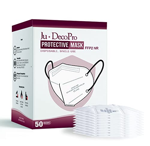 Disposable FFP2 Face Mask Mouth & Nose Safety Protection 5 Layer Filter Barrier FFP2 Pack of 50 | F-KN95c-50 | F-KN95c-50