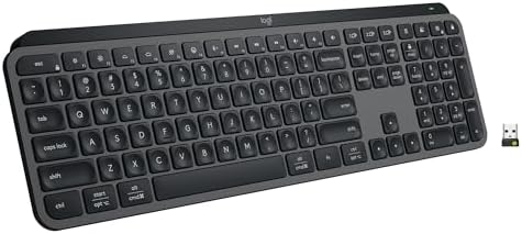 Logitech MX Keys S Wireless Keyboard, Low Profile, Fluid Precise Quiet Typing, Programmable Keys, Backlighting, Bluetooth, USB C Rechargeable, for Windows PC, Linux, Chrome, Mac - Graphite